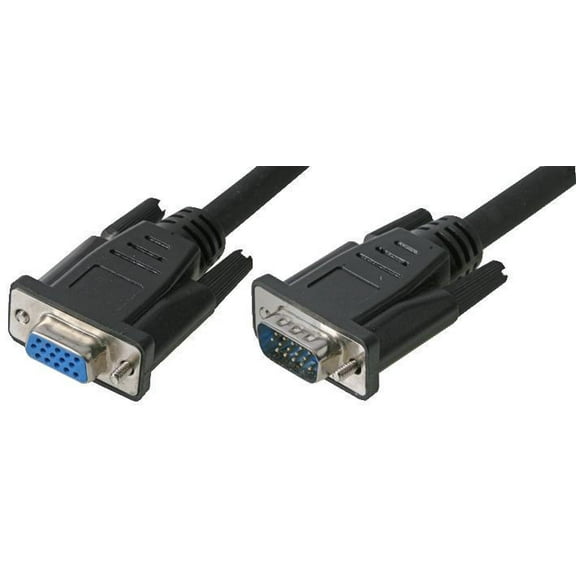 CONNEKT GEAR - Fully Wired 15 Pin SVGA Male to Female Monitor Lead, 2m Black