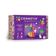 CONNETIX Magnetic Tiles, Rainbow Starter Pack, 60 Pieces