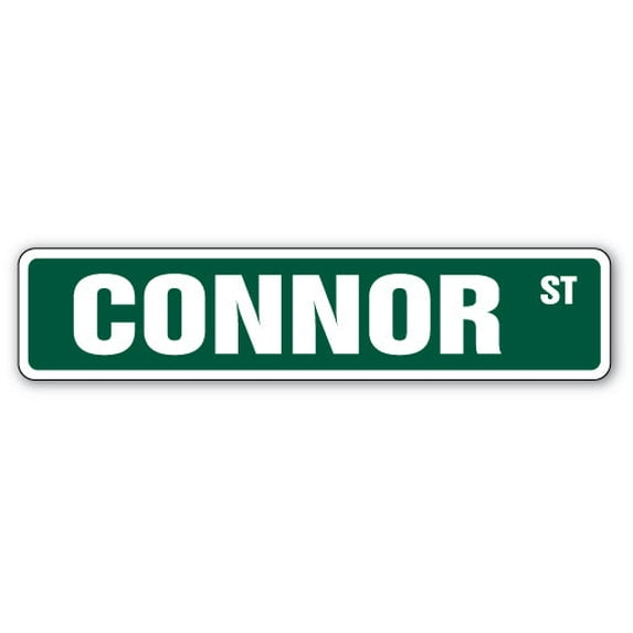 CONNOR Street Sign Childrens Name Room Sign | Indoor/Outdoor | 36" Wide
