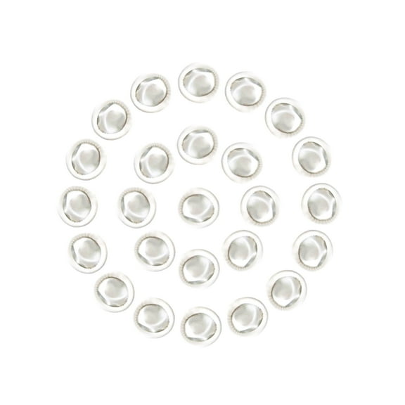 CONOVOZON Large Disposable Nitrile Finger Cots, Non-Latex Non-allergenic Finger Protectors， Suitable for Beauty,  Manicure,Massag,Cleaning, 100 pcs (White)