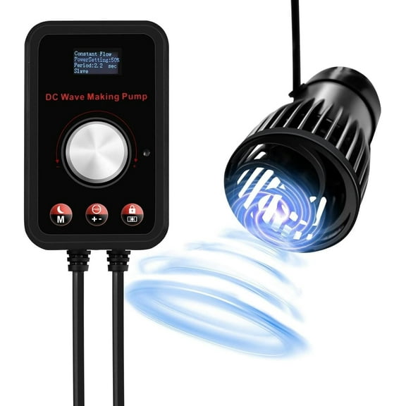 CONQUERALL 28W DC 24V Wave Maker 660-4700GPH Marine Aquarium Reef Powerhead 10-Speed Flow Controllable Multi Wave More Energy Saving Suit for Tropical Fish and Reef Tank