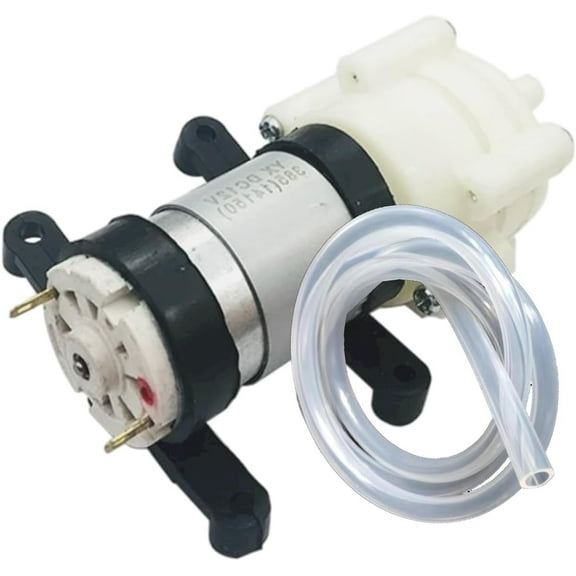 CONQUERALL DC 24V 385 diaphragm self priming pump, small electric water pump with water pipe suitable for drinking fountains and experimental models