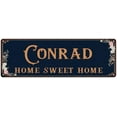 thumbnail image 1 of CONRAD Home Sweet Home Victorian Look Gift 6x18 Metal Sign 206180046563, 1 of 1