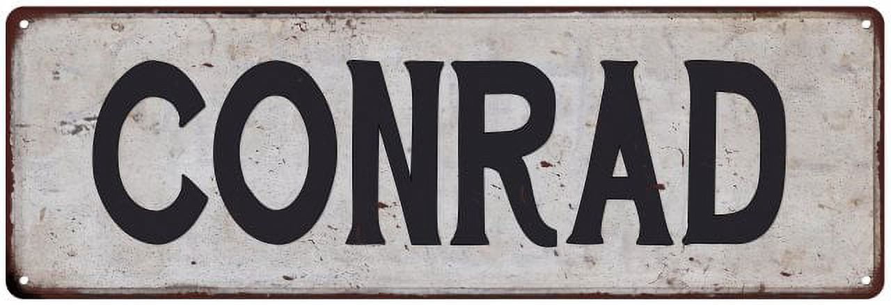 CONRAD Vintage Look Rustic Chic Metal Sign 6x18 106180036563 - Walmart.com