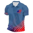 thumbnail image 1 of CONROSES 4Th Of July Men's Short Sleeve Polo Shirts Patriotic Usa Flag Graphic Collared Independence Day Polo Shirt for Men Casual Golf Shirts, 1 of 3