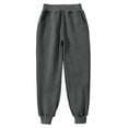 thumbnail image 1 of CONROSES Boys Baggy School Sweatpants Straight Leg Sweat Pant for Child Solid Elastic Waist Cozy Jogger Trousers with Pockets, 1 of 4
