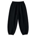 thumbnail image 1 of CONROSES Girl'S Baggy Sweatpants Wide Leg Sweat Pants for Girls Trendy Solid Elastic Waist Drawstring Athletic Jogger Pants With Pockets, 1 of 2