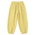 thumbnail image 1 of CONROSES Girl'S Baggy Sweatpants Wide Leg Sweat Pants for Girls Trendy Solid Elastic Waist Drawstring Athletic Jogger Pants With Pockets, 1 of 2