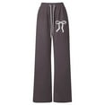 thumbnail image 1 of CONROSES Girls Baggy Sweatpants Wide Leg Sweat Pants for Girls Trendy Bowknot Graphic Y2K Elastic Waist Drawstring Athletic Jogger Pants With Pockets, 1 of 4