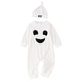 thumbnail image 1 of CONROSES Halloween Infant Boys Girls Bodysuit Hallowmas Pumpkin Graphic Onesies Long Sleeve One Piece Jumpsuits With Hat, Size 0-3 Months, 1 of 7