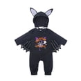 thumbnail image 1 of CONROSES Halloween Infant Boys Girls Jumpsuits Hallowmas Bat Costume Romper Long Sleeve One Piece Romper With Hat, Size 3-6 Months, 1 of 2