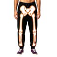 thumbnail image 1 of CONROSES Halloween Mens Baggy Sweatpants Straight Leg Sweat Pants for Men Hallowmas Skeleton Graphic Elastic Waist Drawstring Fall Winter Jogger Trousers with Pocket, 1 of 4