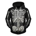 thumbnail image 1 of CONROSES Halloween Mens Zip Up Hoodies Skeleton Graphic Y2K Long Sleeve Pullover Hoodie for Men Fall Winter Hooded Sweatshirts with Pocket, 1 of 2