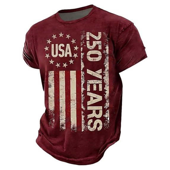 CONROSES Independence Day Toddler Boys Short Sleeve T Shirts Patriotic Usa Flag Graphic July 4Th T-Shirts Tee Tops