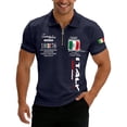 CONROSES Italian Day Mens Short Sleeve Polo Shirts Graphic Collared ...