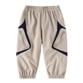 thumbnail image 1 of CONROSES Kids Boys Cargo Pants Wide Leg Baggy Hiking Pant for Child Graphic Elastic Waist Cozy Outdoor Jogger Trousers with Pockets, 1 of 3