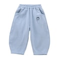 thumbnail image 1 of CONROSES Kids Boys Casual Pants Wide Leg Pant for Child Graphic Elastic Waist Cozy Jogger Trousers with Pockets, 1 of 7