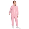 thumbnail image 1 of CONROSES Kids Boys Hooded Jumpsuits Zipper Onesies Long Sleeve One Piece Footless Romper, Size 15-16 Years, 1 of 9
