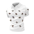 thumbnail image 1 of CONROSES Men's Short Sleeve Polo Shirts Horse Racing Embroidery Collared Polo Shirt for Men Casual Golf Shirts, 1 of 3