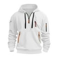 thumbnail image 1 of CONROSES Mens Fleece Hoodies Patriotic Graphic Hoodie for Men Long Sleeve Half Zip Pullover Hooded Sweatshirt Soft Fall Winter Sweatshirts With Pocket, 1 of 4