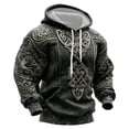 thumbnail image 1 of CONROSES Mens Hoodies Viking Mythology Graphic Y2K Long Sleeve Pullover Hoodie for Men Warm Fall Winter Hooded Sweatshirts with Pocket, 1 of 5