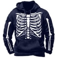 thumbnail image 1 of CONROSES Mens Halloween Hoodies Hallowmas Skeleton Graphic Long Sleeve Pullover Hoodie for Men Fall Winter Hooded Sweatshirts with Pocket, 1 of 3