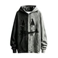 thumbnail image 1 of CONROSES Mens Halloween Hoodies Spooky Ghost Face Graphic Long Sleeve Novelty Pullover Hoodie for Men Fall Hooded Sweatshirts with Pocket, 1 of 4