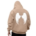 thumbnail image 1 of CONROSES Mens Hoodies Wings Graphic Y2K Hoodie for Men Long Sleeve Warm Pullover Hooded Sweatshirt Soft Fall Winter Sweatshirts With Pocket, 1 of 6