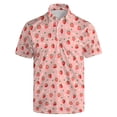 thumbnail image 1 of CONROSES Mens Short Sleeve Polo Shirts Strawberry Graphic Collared Polo Shirt for Men Casual Golf Shirts, 1 of 3