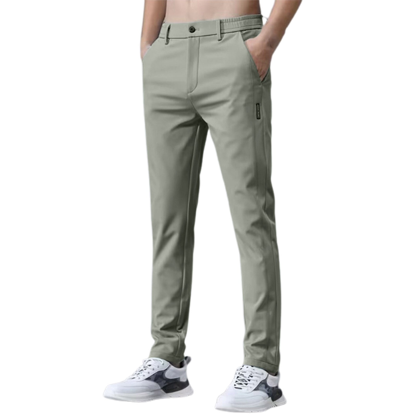 CONROSES Mens Suit Pants Solid Color Dress Pants for Men Casual ...