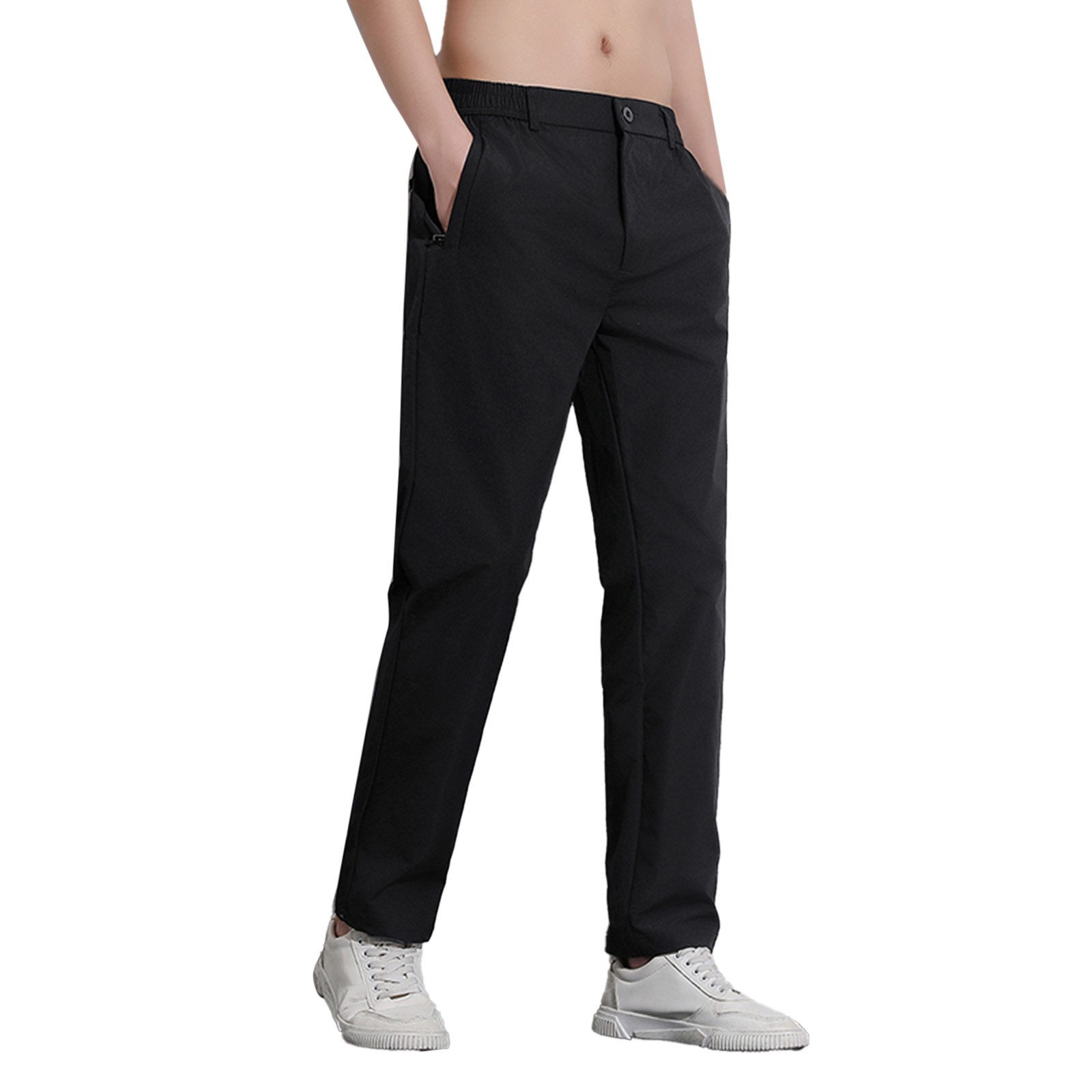 CONROSES Mens Suit Pants Solid Color Dress Pants for Men Casual ...