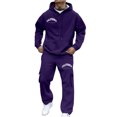 thumbnail image 1 of CONROSES Mens Sweat Suits 2 Peice Casual Tracksuit for Men Letter Graphic Y2K Long Sleeve Hoodies Pants Comfy Fall Winter Jogging Track Suits, 1 of 4