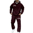 thumbnail image 1 of CONROSES Mens Sweat Suits 2 Peice Casual Tracksuit for Men Letter Graphic Y2K Long Sleeve Hoodies Pants Comfy Fall Winter Jogging Track Suits, 1 of 4