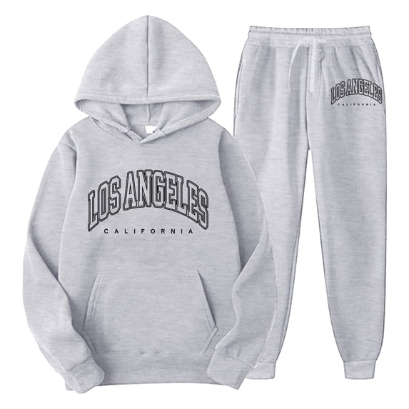 CONROSES Mens Sweatsuits 2 Peice Set Casual Sweat Suit for Men Letter Graphic Y2K Long Sleeve Hoodies Sweatpants Fashion Streetwear Jogging Track Suits