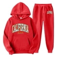 thumbnail image 1 of CONROSES Mens Sweatsuits 2 Peice Set Casual Sweat Suit for Men Letter Graphic Y2K Long Sleeve Hoodies Pants Comfy Fall Winter Jogging Track Suits, 1 of 2