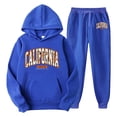 thumbnail image 1 of CONROSES Mens Sweatsuits 2 Peice Set Casual Sweat Suit for Men Letter Graphic Y2K Long Sleeve Hoodies Pants Comfy Fall Winter Jogging Track Suits, 1 of 2