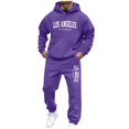 thumbnail image 1 of CONROSES Mens Tracksuits 2 Peice Set Casual Sweat Suit for Men Letter Graphic Y2K Long Sleeve Hoodies Joggers Fashion Streetwear Jogging Track Suits, 1 of 4