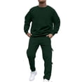 thumbnail image 1 of CONROSES Mens Tracksuits 2 Peice Set Casual Sweat Suit for Men Solid Long Sleeve Sweatshirts Pants Fall Winter Athletic Jogging Track Suits, 1 of 7