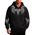 thumbnail image 1 of CONROSES Mens Zip Up Hoodies Graphic Y2K Long Sleeve Pullover Hoodie for Men Fall Streetwear Hooded Sweatshirts with Pocket, 1 of 4