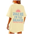 thumbnail image 1 of CONROSES Mothers Day Gift Women's Short Sleeve T-Shirts Crewneck Hawaii Graphic Loose Fit Summer Tee Blouses for Lady, 1 of 6