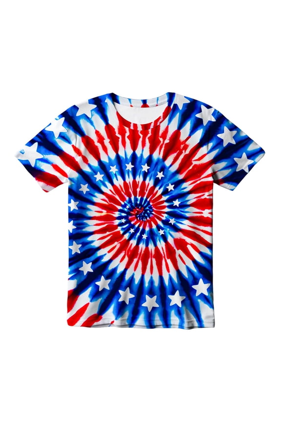 Toddler Boys Short Sleeve T Shirts Tie Dye Summer T-Shirts Tee Tops, Sizes 2-3 Years