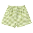 thumbnail image 1 of CONROSES Toddler Girls Loungewear Shorts Plaid Sleepwear Shorts for Girls Trendy Elastic Waist Soft Homewear, Sizes 5-6 Years, 1 of 3