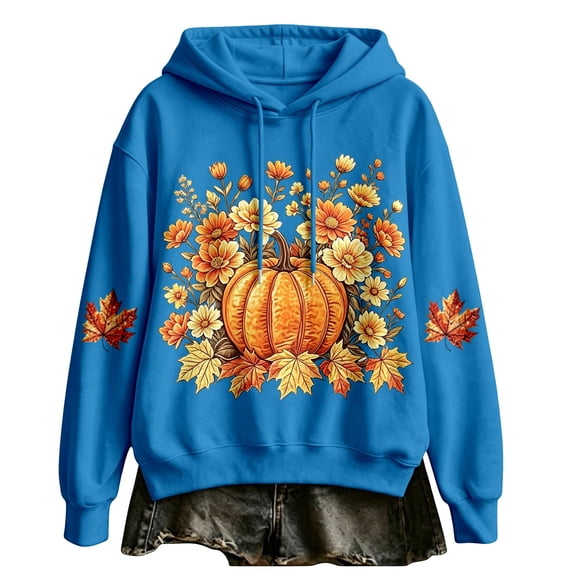 CONROSES Womens Halloween Hoodies Long Sleeve Hoodie for Women Trendy Hallowmas Pumpkin Graphic Baggy Fall Winter Hooded Sweatshirts