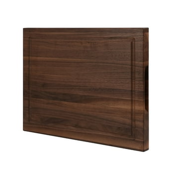 CONSDAN Black Walnut Cutting Baord for Kitchen, 16" x 12", USA Grown Hardwood, 1" Thick