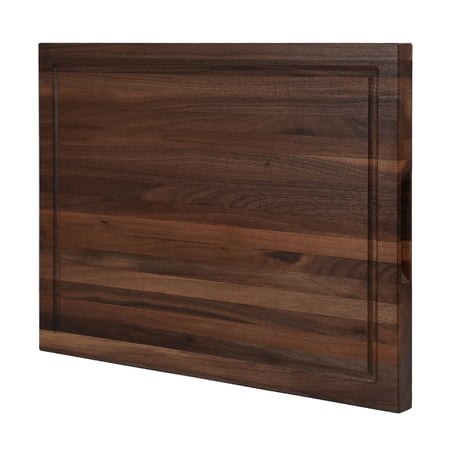 CONSDAN Black Walnut Cutting Baord for Kitchen, 20" x 15", USA Grown Hardwood, 1" Thick