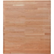 CONSDAN Butcher Block Counter Top, USA Grown Cherry Solid Hardwood Countertop, Wood Slabs for Kitchen, Reversible, Both Side Polished, Prefinished with Food-safe Oil, 1.5" Thickness, 12" L x 25" W