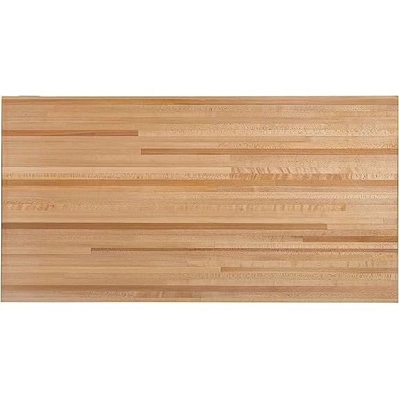 CONSDAN Butcher Block Counter Top, USA Grown Hard Maple Solid Hardwood Countertop, Washer/Laundry Countertop, Table Top, Polished, Prefinished with Food-safe Oil, 1.5" Thickness, 48" L x 36" W