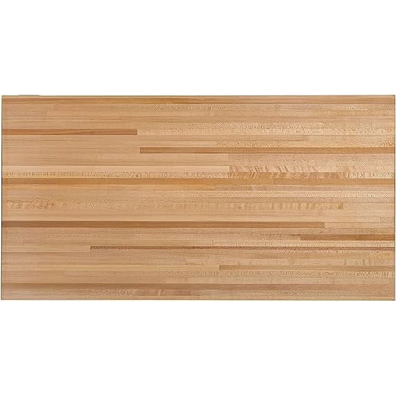 CONSDAN Butcher Block Counter Top, USA Grown Hard Maple Solid Hardwood Countertop, Washer/Laundry Countertop, Table Top, Polished, Prefinished with Food-safe Oil, 1.5" Thickness, 48" L x 36" W