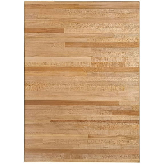 CONSDAN Butcher Block Counter Top, USA Grown Hard Maple Solid Hardwood Countertop, Washer/Laundry Countertop, Table Top, Polished, Prefinished with Food-safe Oil, 1.5" Thickness, 24" L x 25" W