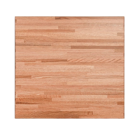 CONSDAN Butcher Block Counter Top, USA Grown Solid Oak Wood Countertop, Washer/Laundry Countertop, Table Top, Polished, Prefinished with Food-safe Oil, 1.5" Thickness, 30" L x 25" W